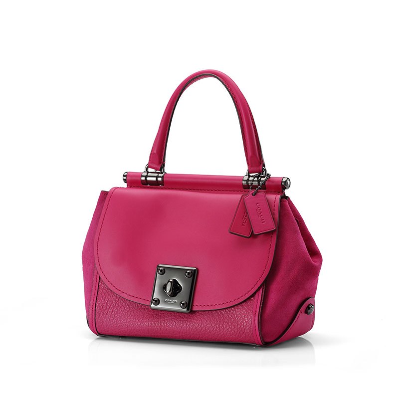 COACH DRIFTER旋锁翻盖牛皮中号女士手提斜挎包 38388