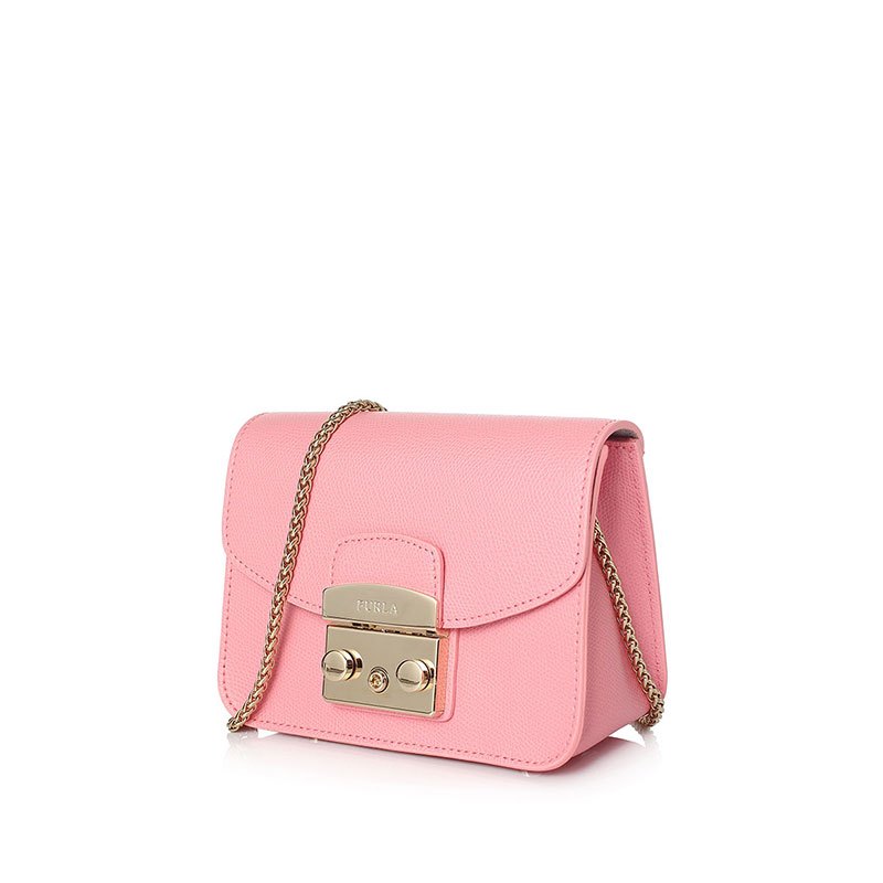 FURLA METROPOLIS链条牛皮迷你女士斜挎小方包 BGZ7ARE-7