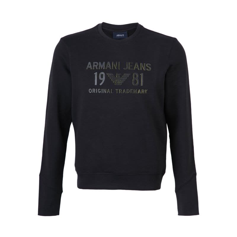 Armani Jeans 圆领纯棉长袖男士卫衣 3Y6M256JBCZ1200图片