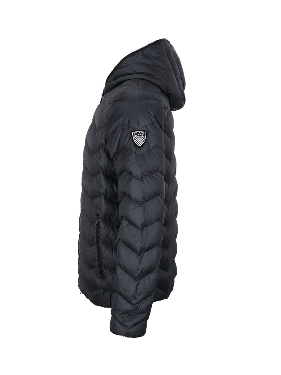 Emporio Armani安普里奥·阿玛尼 绗缝纹立领连帽男士羽绒服 6YPB15PN
