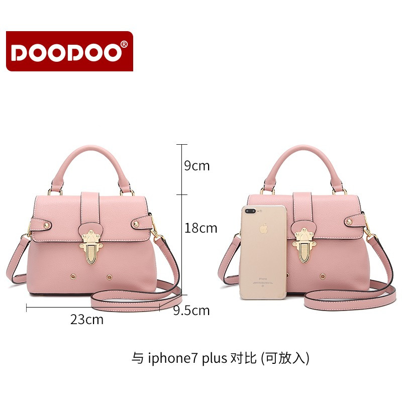 doodoo包包女2019新款女包韩版时尚杀手包手提包女士单肩斜跨包潮