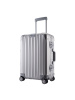 【银色_24寸】新品行李箱 铝镁合金拉杆箱飞机轮 24寸金属铝框旅行箱