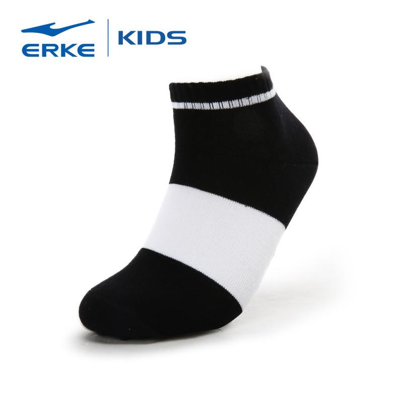 鸿星尔克erke童袜新款男童时尚撞色童袜大童运动袜学生袜61315012001