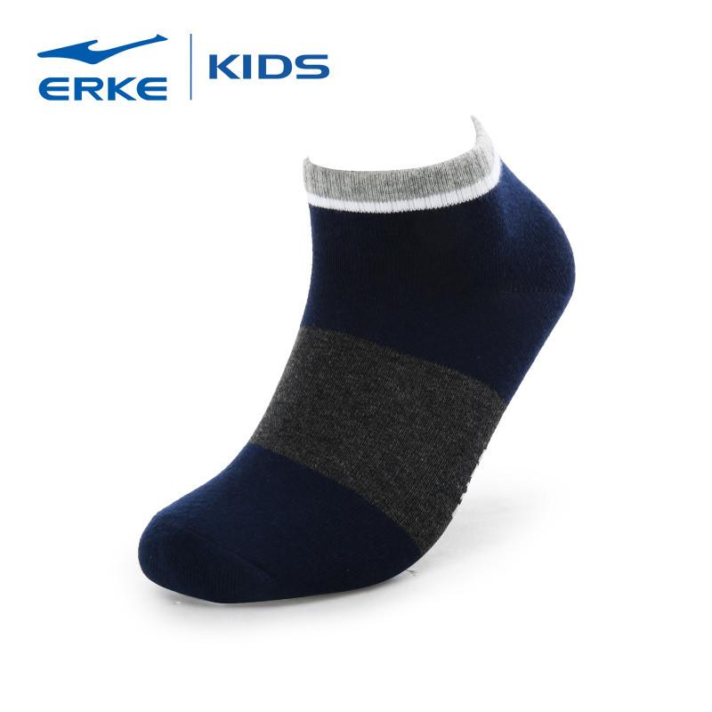 鸿星尔克erke童袜新款男童时尚撞色童袜大童运动袜学生袜61315012001
