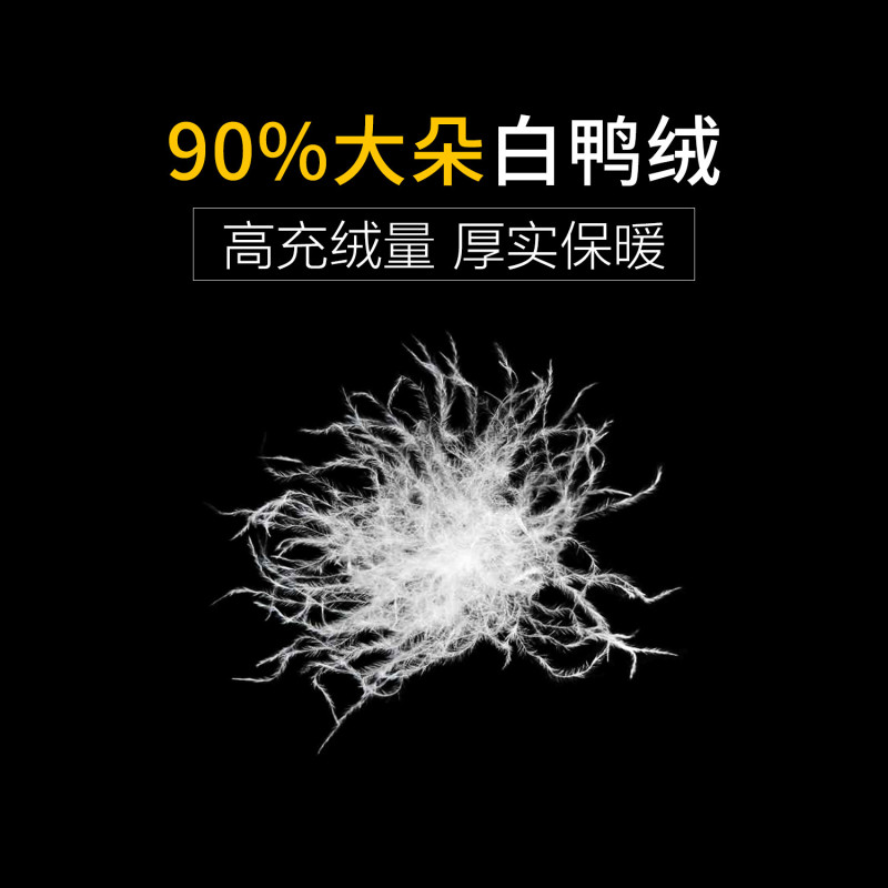 佐丹奴羽绒服女 中长款可机洗连帽冬季外套 女加厚羽绒衣05377669