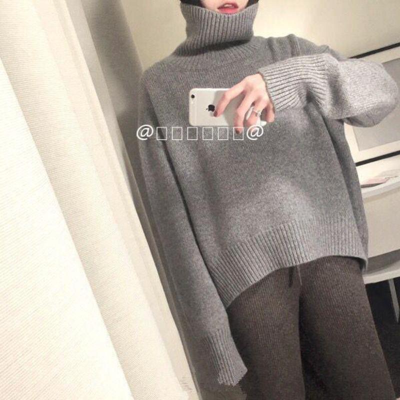 绒运利达羊绒衫女套头纯色廓形毛衣短款长袖宽松加厚针织