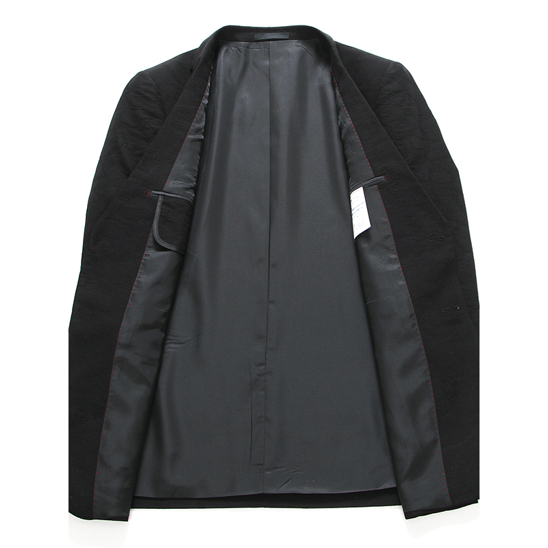 恒源祥春季款男装纯色外套休闲上衣修身西服