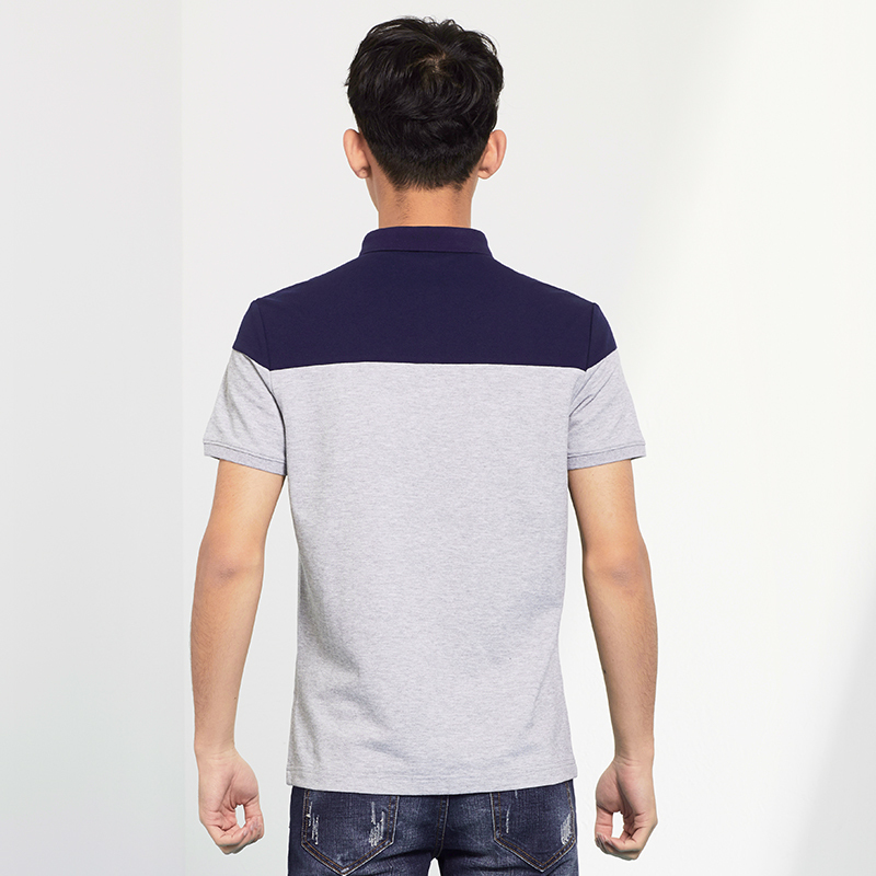 romon/罗蒙polo衫短袖t恤男士保罗青年数字印花翻领休闲 2t72125