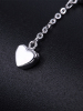 雅宝福铂金项链心形套链送女友礼物