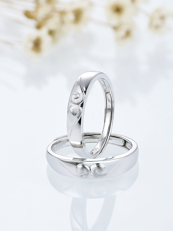 雅宝福pt950铂金戒指铂金对戒情侣结婚戒指承诺