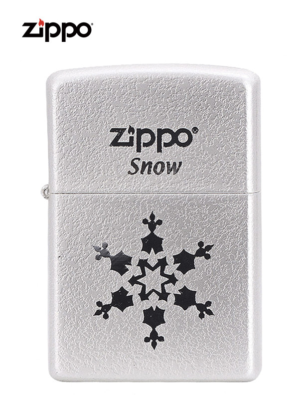 zippo之宝1-6一朵雪花镀银 防风打火机原装正品