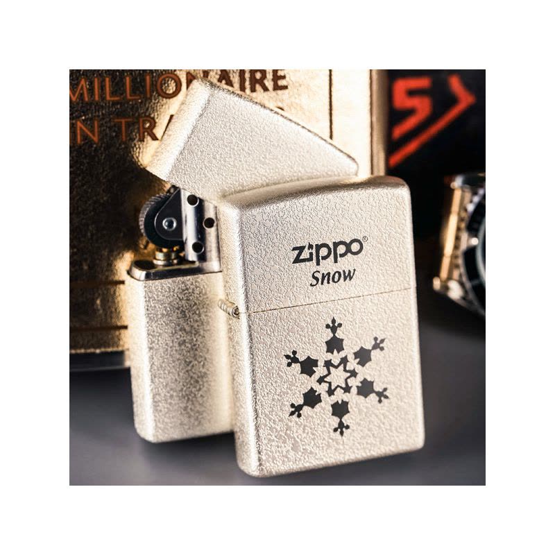 zippo之宝1-6一朵雪花镀银 防风打火机原装正品图片