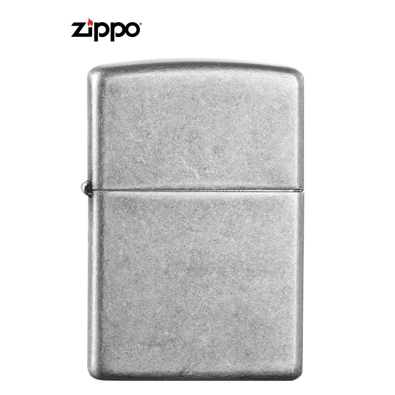ZIPPO打火机正版美国打火机 121FB仿古银系列
