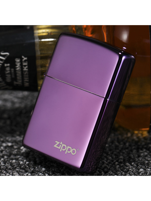 ZIPPO之宝ZP-24747ZL深紫商标 防风打火机专柜正品