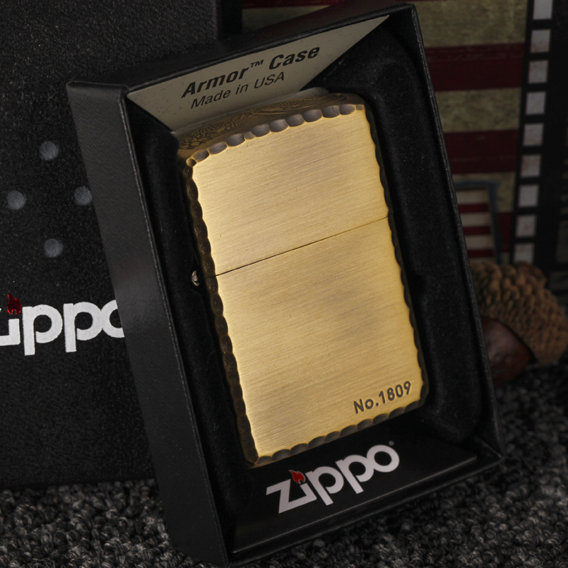 ZIPPO之宝4-8a古铜三面深雕年年有鱼 防风打火机原装正版