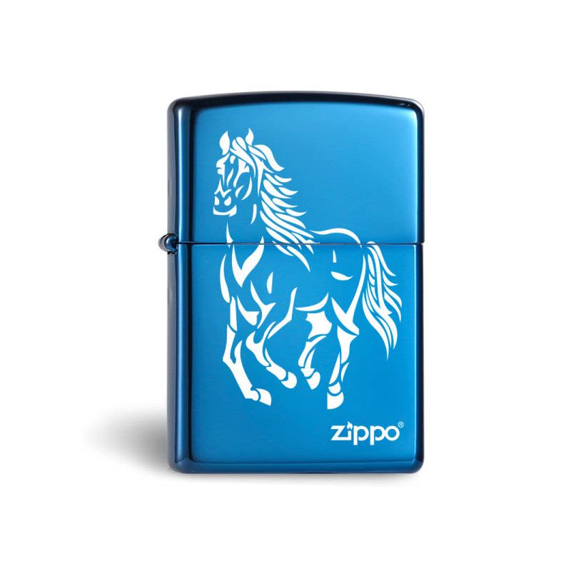 ZIPPO之宝ZP-20446ZL蓝宝商标防风打火机正品纯铜图片