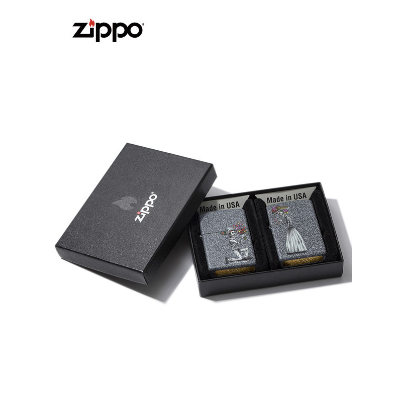 zippo之宝ZP-28987骷髅之恋 防风打火机原装正版