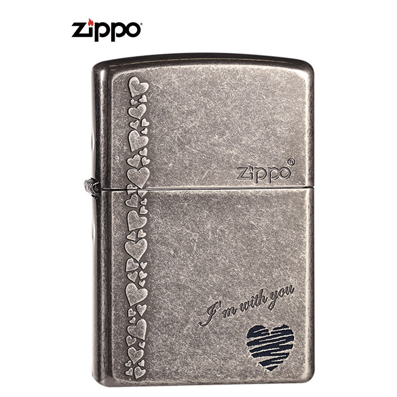 ZIPPO之宝ZBT-1-8古银蓝心防风打火机专柜正版
