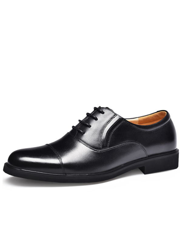 jinho金猴真皮07a校尉三接头男功勋男士军鞋舒适耐磨s21568黑色40码