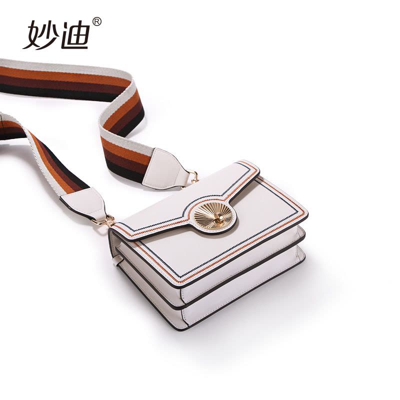 2019新款韩版潮ins超火宽带小方包个性牛皮小包包单肩斜挎包图片