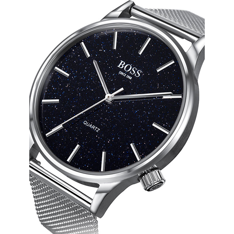 boss手表星空系列石英防水情侣表男表