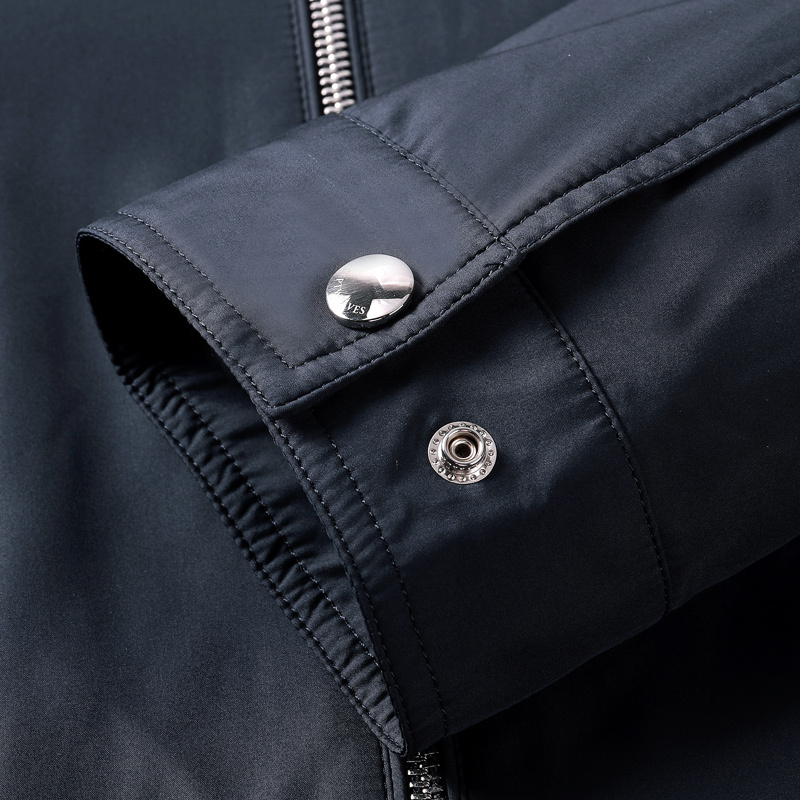七匹狼夹克中青年男士【薄棉】立领茄克商务休闲jacket外套