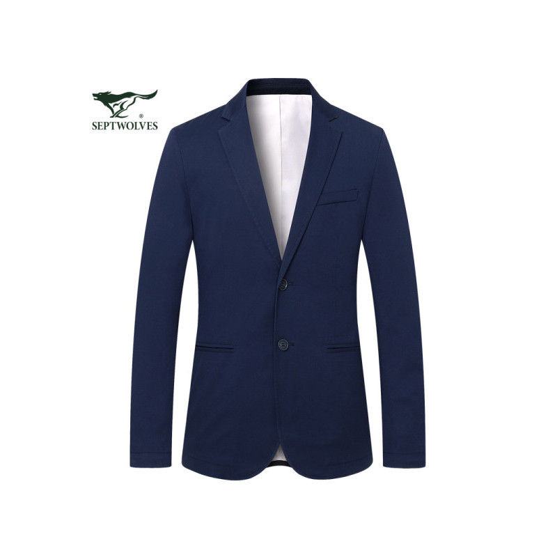 七匹狼西服男士时尚休闲小西装秋冬青年男士外套韩版男装潮