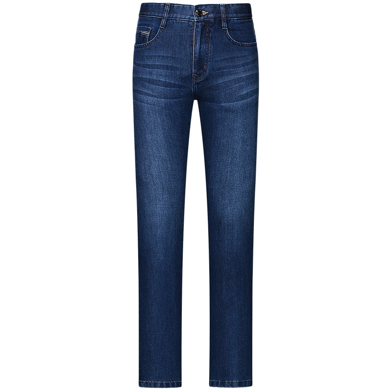 七匹狼牛仔裤秋冬商务休闲百搭直筒多袋牛仔长裤子