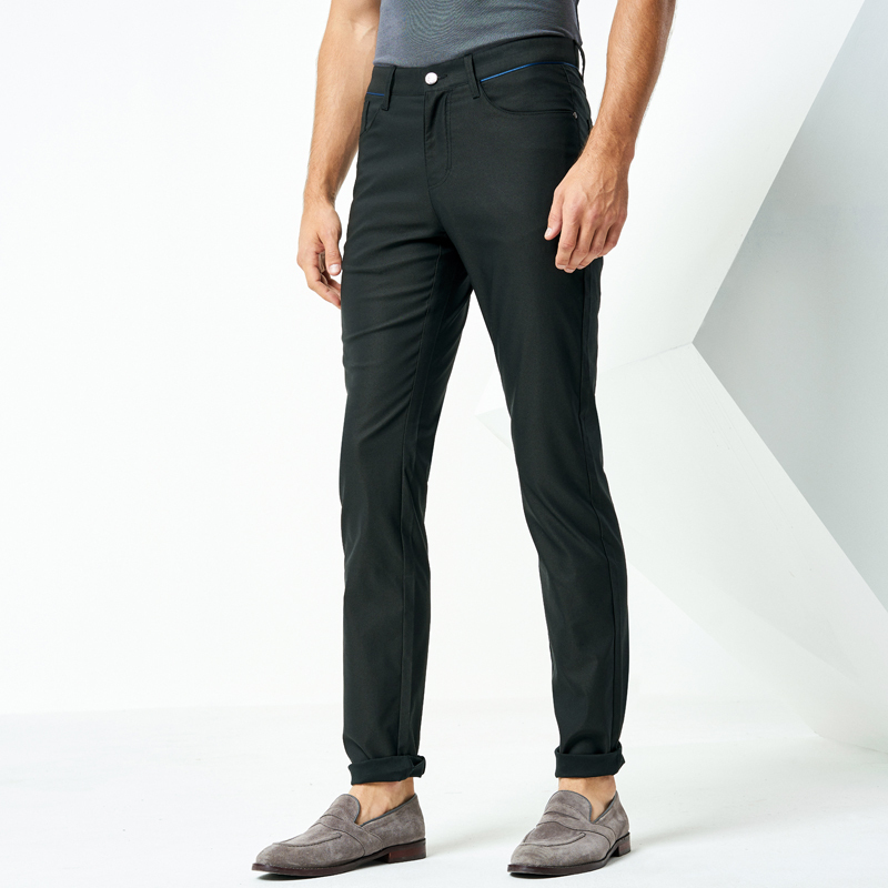 七匹狼休闲裤2018春季时尚潮流男士中青年合体休闲长裤男装
