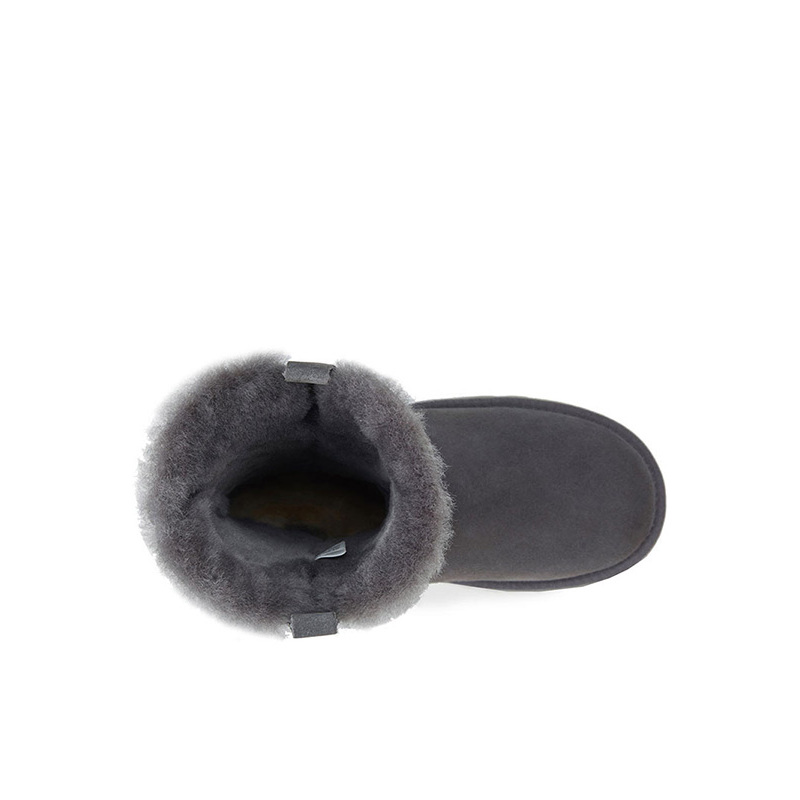 JUMBOUGG简帛澳洲羊皮毛一体雪地靴女保暖防滑平底中筒靴子