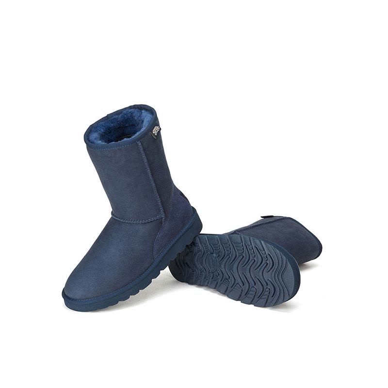 JUMBOUGG澳洲羊皮毛一体雪地靴女中筒靴加厚冬季保暖防滑第三代图片