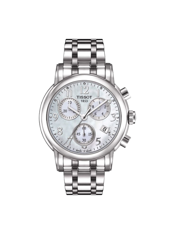 tissot天梭ballade系列石英三眼女士手表t0502171111200