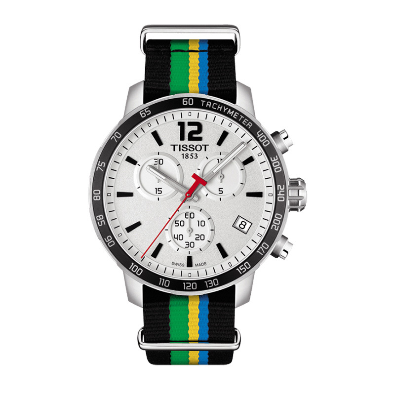 天梭手男表时捷系列棕色防水运动石英表t0954173603702