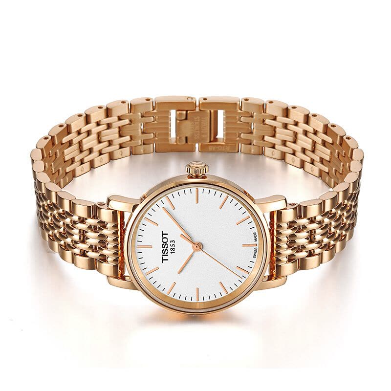 Tissot 天梭魅时系列钢带石英女表 T109.210.33.031.00图片