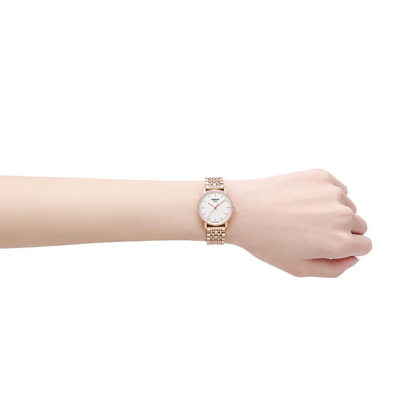 Tissot 天梭魅时系列钢带石英女表 T109.210.33.031.00图片
