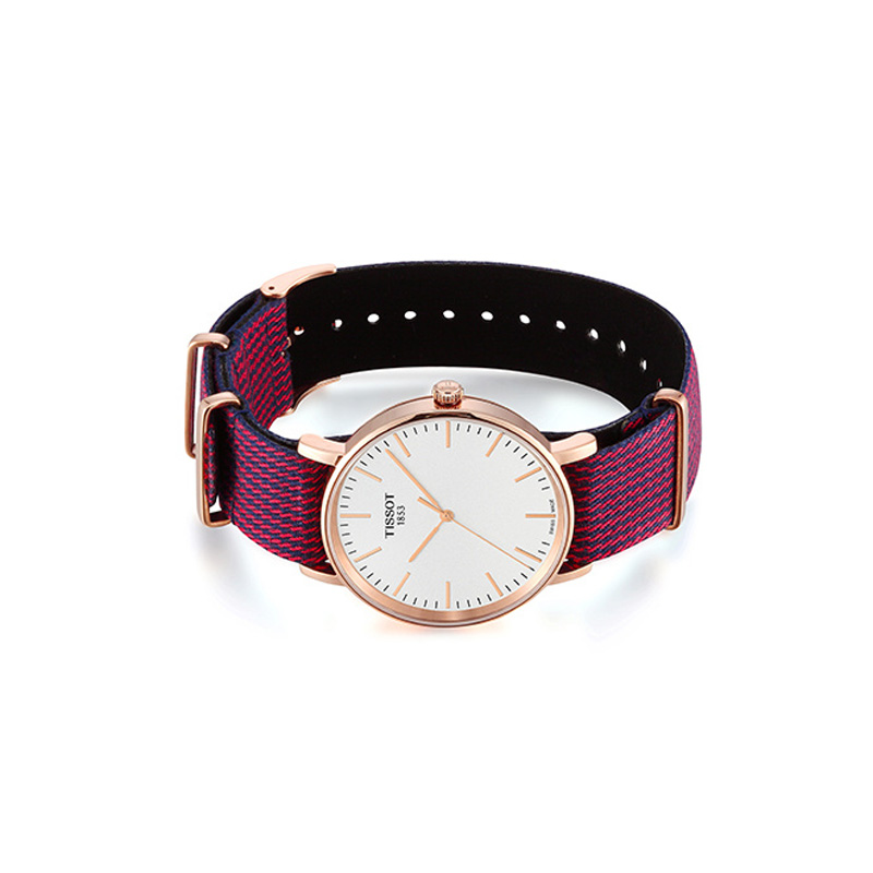 Tissot 天梭魅时系列尼龙带石英中性表 T109.410.38.031.0