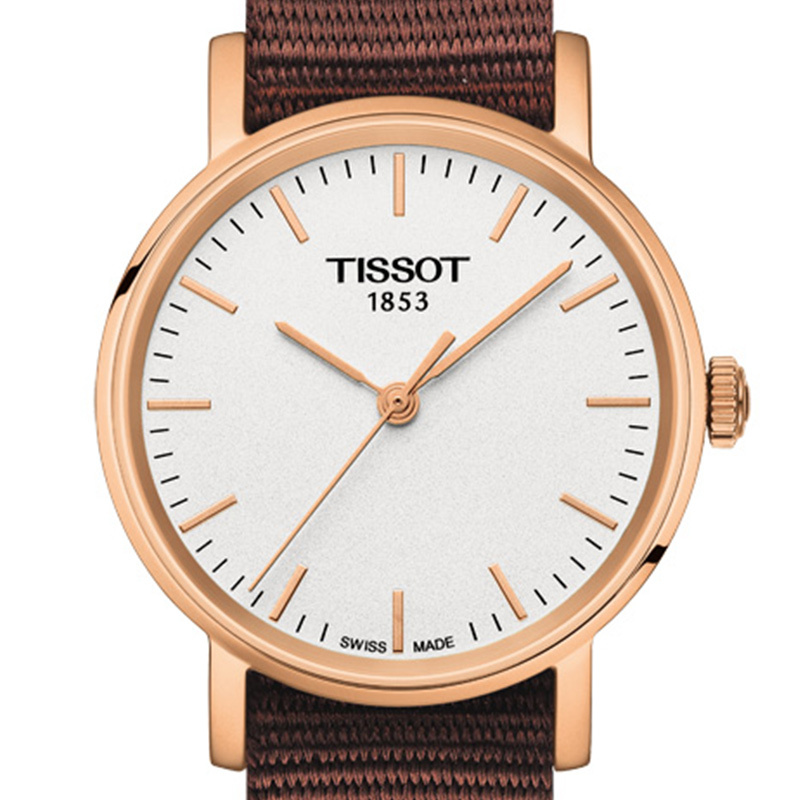 tissot天梭魅时系列尼龙带石英女表t1092103703100