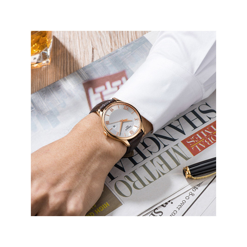 Tissot 天梭俊雅系列皮带石英男表 T063.610.36.038.00