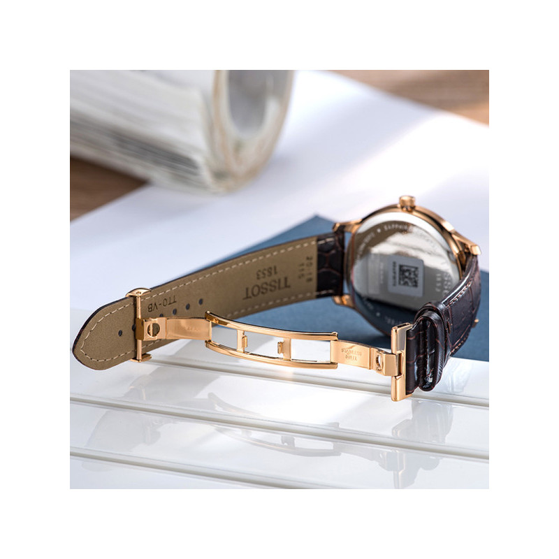 Tissot 天梭俊雅系列皮带石英男表 T063.610.36.038.00
