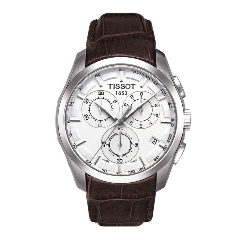 Tissot 天梭库图系列皮带石英男表 T035.617.16.031.00图片