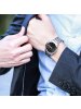 罗西尼（ROSSINI）手表钟表雅尊商务系列时尚休闲钨钢金属表带双历石英表 情侣表 女表 男表517777