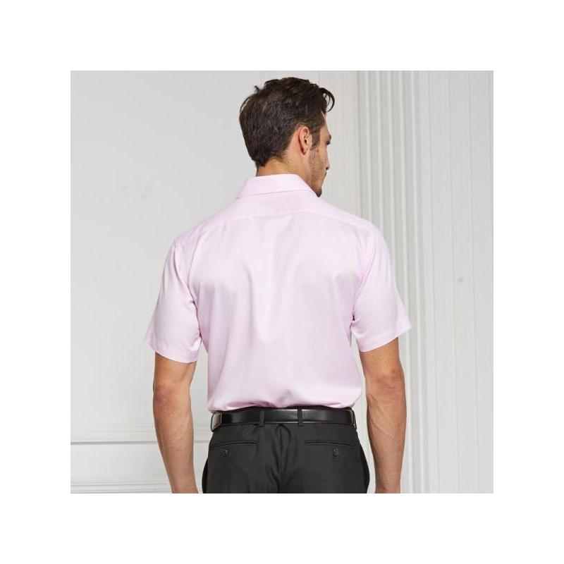 美尔雅（MAILYARD）短袖衬衫男 纯棉商务修身男式衬衣 男士棉短衬衣纯色 270