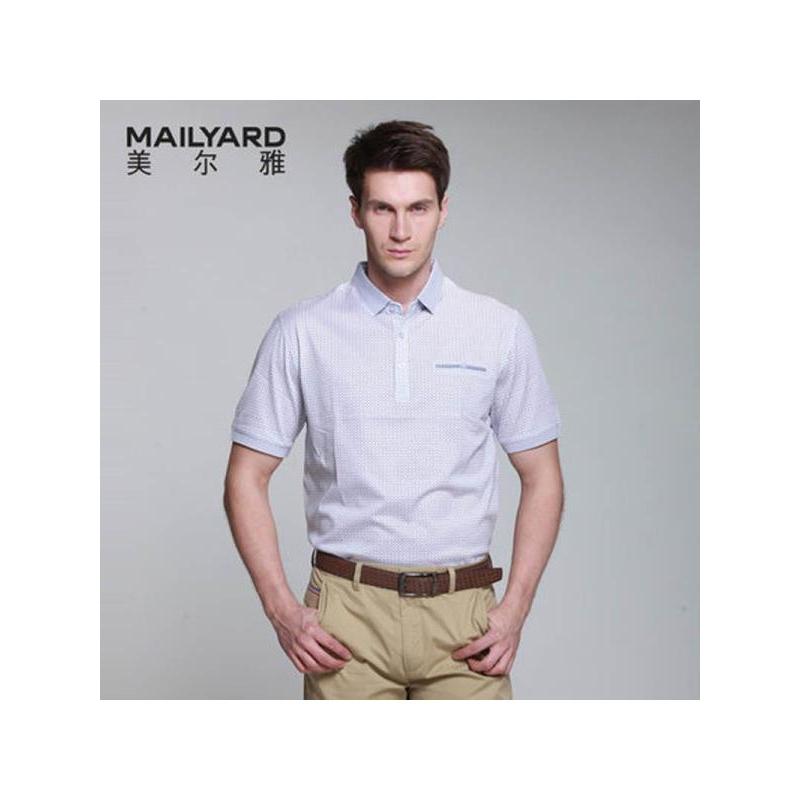 美尔雅（MAILYARD）男式薄短袖polo衫 男式简约时尚上衣 休闲百搭翻领短T 227