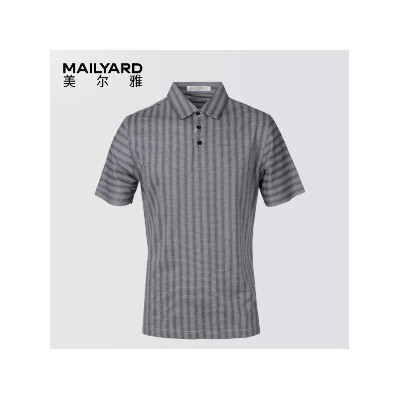 美尔雅（MAILYARD）短袖T恤男士 双丝光棉商务休闲 男式纯棉polo 037