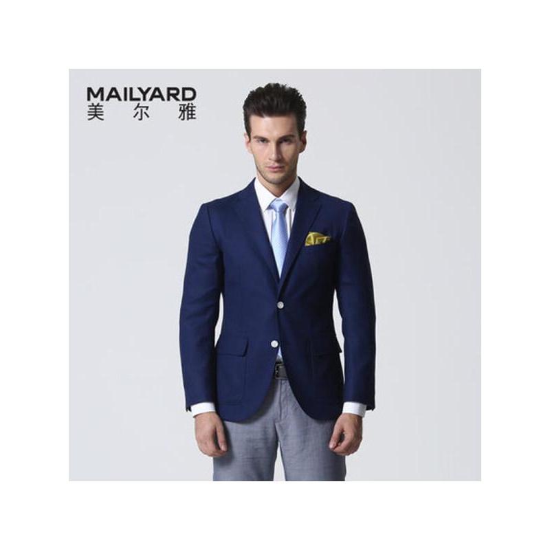 美尔雅（MAILYARD）男士西服外套单件上衣 商务修身纯羊毛西装 260