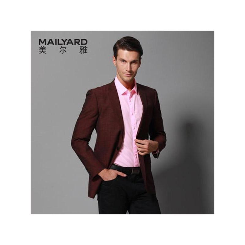 美尔雅（MAILYARD）西服男 羊毛商务休闲男士西装单件 男式时尚单西 290
