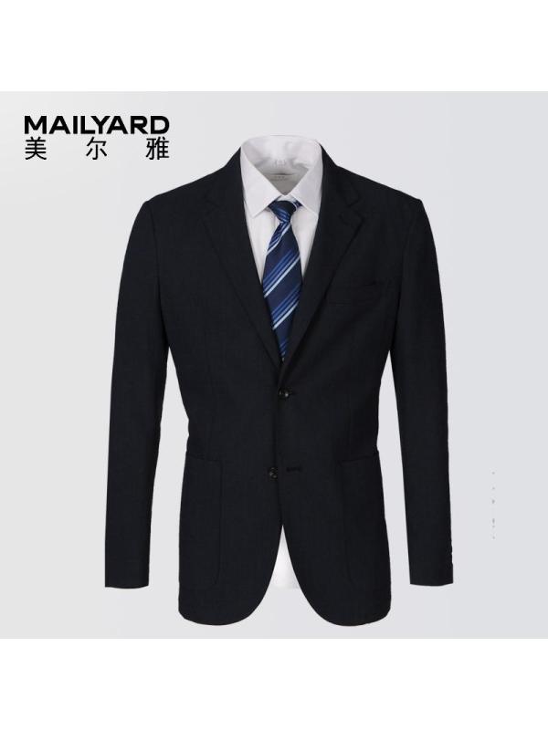 美尔雅（MAILYARD）西服单件 商务休闲男士夏薄西装 无里衬男式修身单西 161