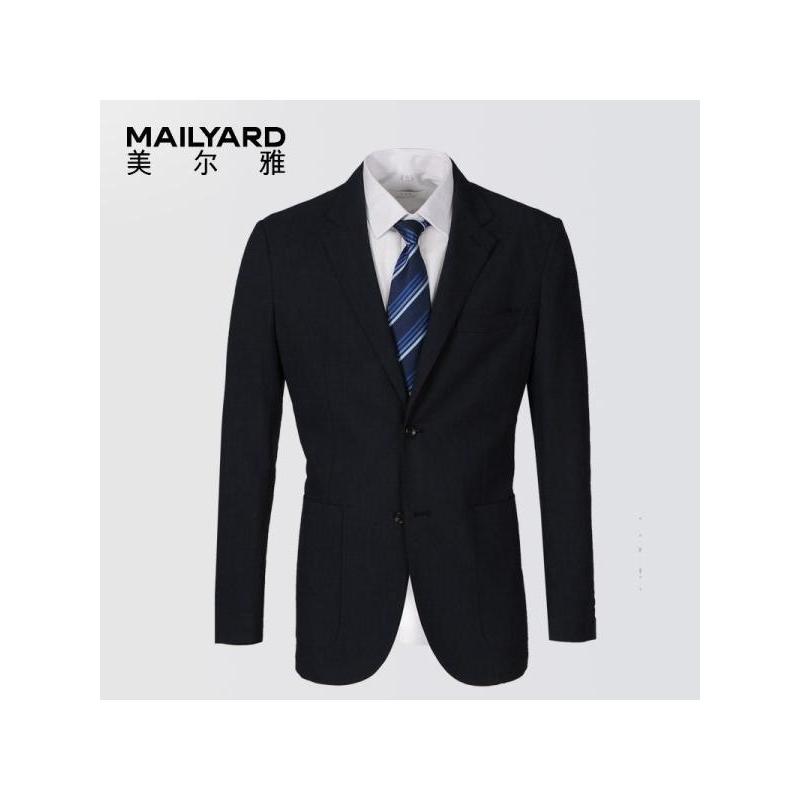 美尔雅（MAILYARD）西服单件 商务休闲男士夏薄西装 无里衬男式修身单西 161