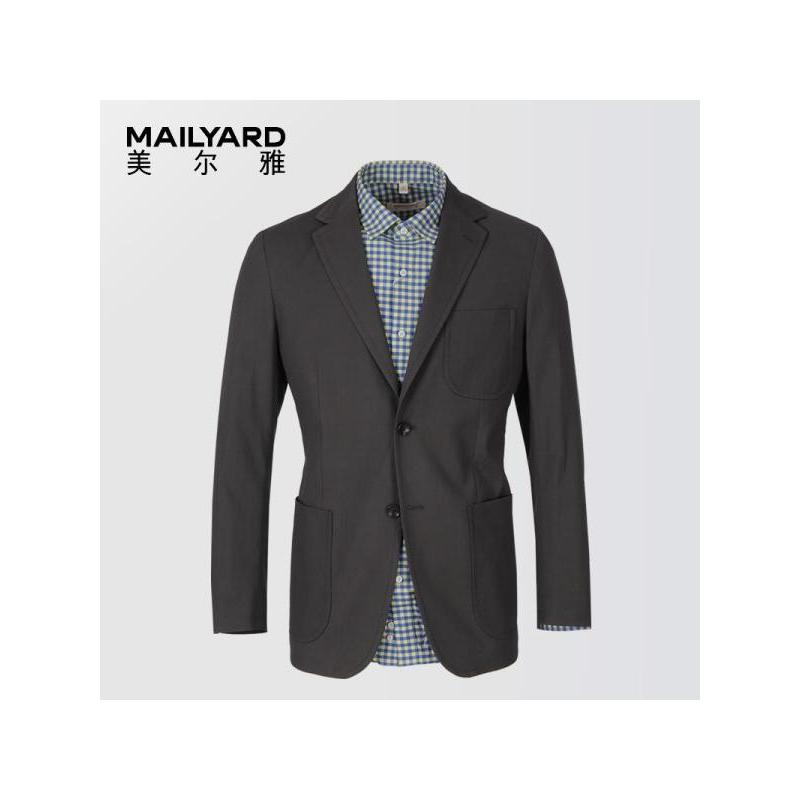 美尔雅（MAILYARD）西服单件 纯棉商务休闲男式夏季西装 无里衬男士薄西服 065