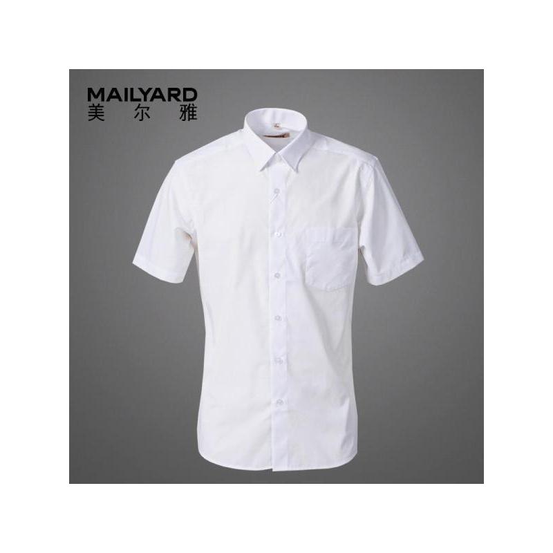 美尔雅（MAILYARD）短袖衬衫男 商务男士衬衣 男式职业装 工作服 301